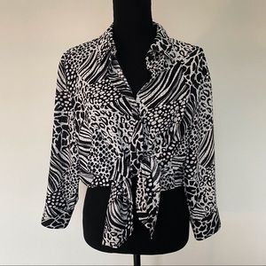 Peter Nygard Zebra Print Shirt